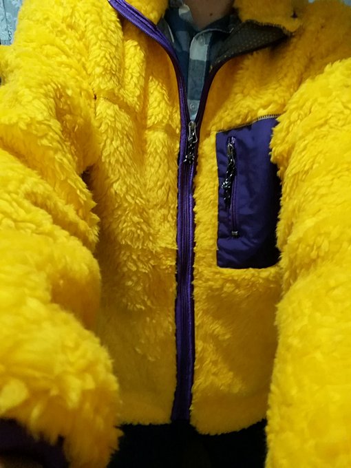 今日オバアタン二人組が営むリサイクルショップで千円で買った寅次郎とのオサンポ服。 ビッグバードというかポインコというか・ 今日オバアタン二人組が営むリサイクルショップで千円で買った寅次郎とのオサンポ服。 ビッグバードというかポインコというか・