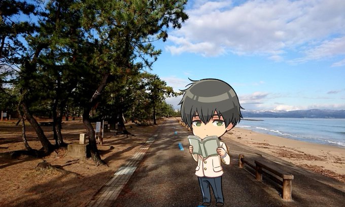 松太枝浜海水浴場。 #キミスイ 松太枝浜海水浴場。 #キミスイ