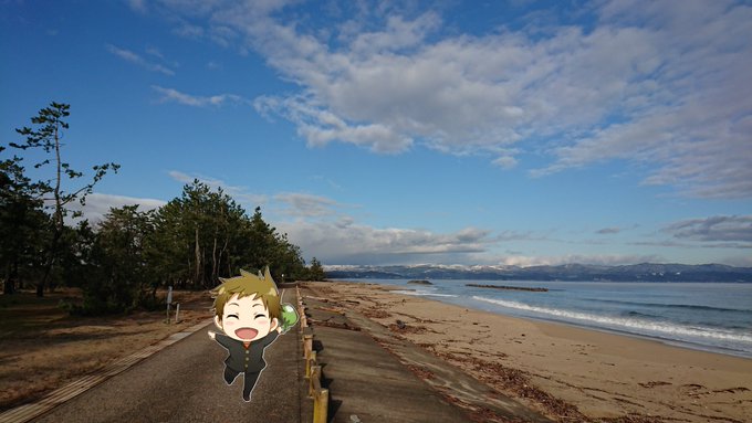 雪が舞ったりもしてたけど、いい感じの空。 #キミスイ 雪が舞ったりもしてたけど、いい感じの空。 #キミスイ