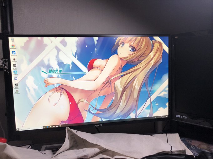 pcのデスクトップ軽井沢にしました。2kモニター買ったからより一層可愛くて困る。いや、困らないめちゃくちゃ目の保養#2k pcのデスクトップ軽井沢にしました。2kモニター買ったからより一層可愛くて困る。いや、困らないめちゃくちゃ目の保養#2k