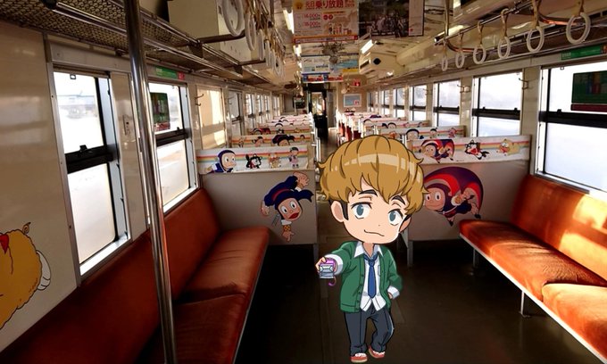現在の車内。能町駅にて。 #キミスイ 現在の車内。能町駅にて。 #キミスイ