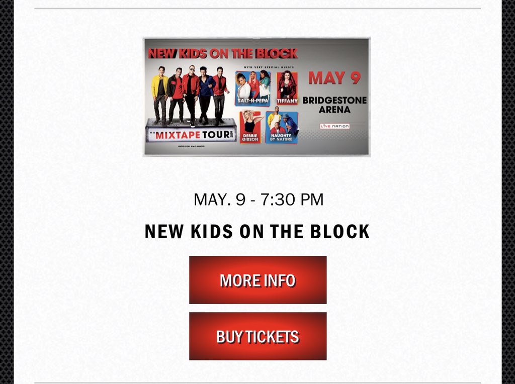 I want to go!! Ok, someone should surprise me with tickets and make me a happy girl! ???? #nkotb #childhood https://t.co/kPS2KqHftD