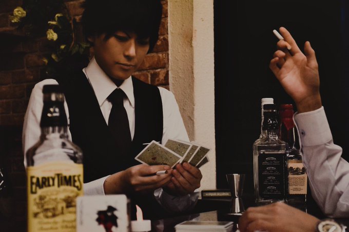 【cos】ジョーカーゲーム「どうです?僕と勝負でも?」「望む所だ」三好:木賊()佐久間中尉:わたし撮影:コウさん() 【cos】ジョーカーゲーム「どうです?僕と勝負でも?」「望む所だ」三好:木賊()佐久間中尉:わたし撮影:コウさん()