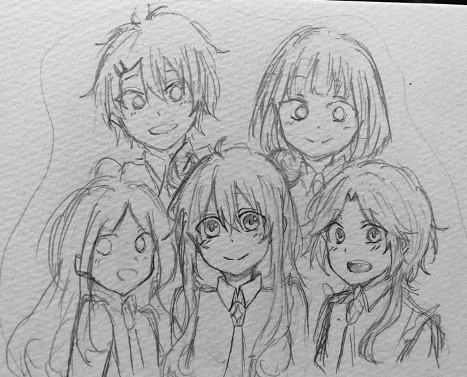 いちおう加工してないのも載せとこう(●´ω`●)下書きからペン入れたいぶ変わったよねww特に3人ww#ハッピーシュガーラ いちおう加工してないのも載せとこう(●´ω`●)下書きからペン入れたいぶ変わったよねww特に3人ww#ハッピーシュガーラ