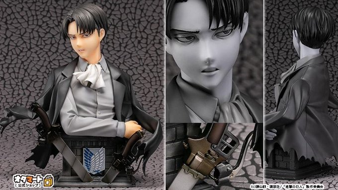 【公式ショップ先出し情報★その2】⚡進撃の巨人から新商品⚡・リヴァイ 胸像フィギュア<カラーVer.><原型グレーVer 【公式ショップ先出し情報★その2】⚡進撃の巨人から新商品⚡・リヴァイ 胸像フィギュア<カラーVer.><原型グレーVer