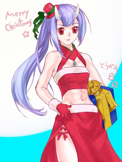 今日は12月のトウカの日。クリスマスverを描いてもらえましたd(^_^o) #チェンクロ 今日は12月のトウカの日。クリスマスverを描いてもらえましたd(^_^o) #チェンクロ