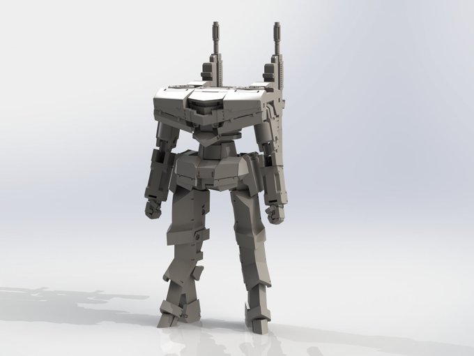 寝る前に少しモデリング。関節を作りつつディテールを追加。複雑な構造ではないので、データは年内に終わりそう。ドイツとイギリ 寝る前に少しモデリング。関節を作りつつディテールを追加。複雑な構造ではないので、データは年内に終わりそう。ドイツとイギリ