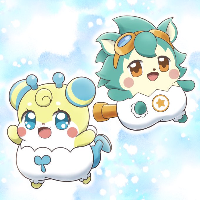 『ひらけ!ここたま』より、おジョウちゃんとスコープくん。2人ともまだカラーでは描いてなかったので。 #cocotama 『ひらけ!ここたま』より、おジョウちゃんとスコープくん。2人ともまだカラーでは描いてなかったので。 #cocotama