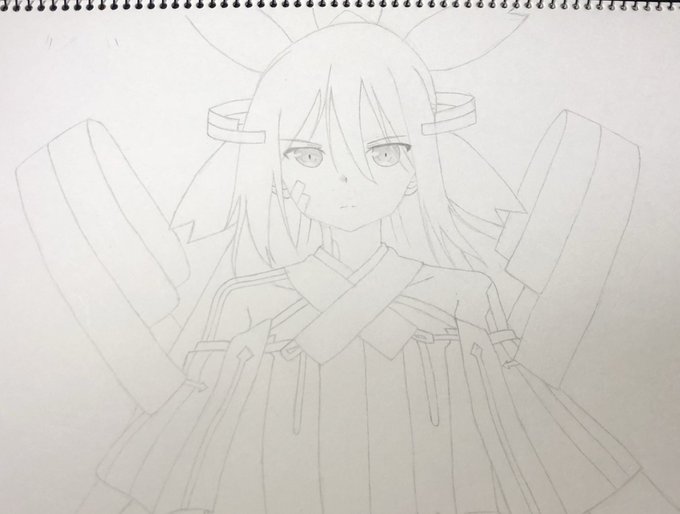 疲れた…( ´ཫ` )下手くそですが結城友奈ちゃんです٩(>ω<*)و(模写) 疲れた…( ´ཫ` )下手くそですが結城友奈ちゃんです٩(>ω<*)و(模写)
