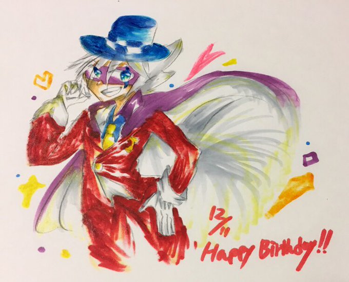 おめでとぉぉぉ!!コピックのインクしんでたからザツになってもうた#怪盗ジョーカー生誕祭2018 #怪盗ジョーカー おめでとぉぉぉ!!コピックのインクしんでたからザツになってもうた#怪盗ジョーカー生誕祭2018 #怪盗ジョーカー