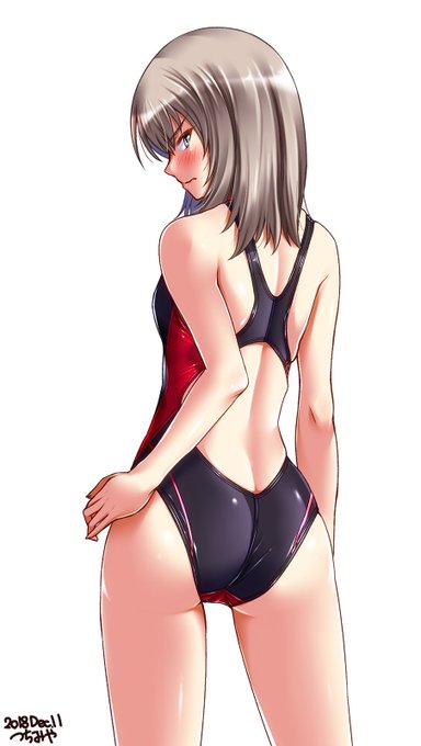逸見エリカ (ガールズ&パンツァー)×競泳水着=(゚∀゚)!!なっ…なによ! 逸見エリカ (ガールズ&パンツァー)×競泳水着=(゚∀゚)!!なっ…なによ!