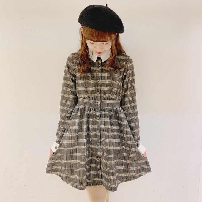 渋谷店⑅⃛ 人気の襟付きOPの紹介です ⑅⃛︎︎︎︎☑︎color : BR / GY☑︎size : free☑︎ 渋谷店⑅⃛ 人気の襟付きOPの紹介です ⑅⃛︎︎︎︎☑︎color : BR / GY☑︎size : free☑︎