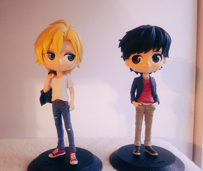 Qposket BANANA FISH アッシュ・リンクス&奥村英二、デザインイラスト担当しました🍌表情とポーズはお任せ Qposket BANANA FISH アッシュ・リンクス&奥村英二、デザインイラスト担当しました🍌表情とポーズはお任せ