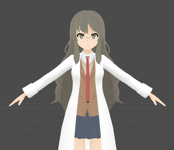 ここまできたら、双葉理央MMDモデルも作ってみようかなと思います。まず、ざっくり象ってみました。#双葉理央 #青ブタ # ここまできたら、双葉理央MMDモデルも作ってみようかなと思います。まず、ざっくり象ってみました。#双葉理央 #青ブタ #