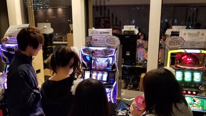 【❄UNIDOL2018-19 Winter supported by Sammy❄】ホワイエ内「Sammy」ブースにて 【❄UNIDOL2018-19 Winter supported by Sammy❄】ホワイエ内「Sammy」ブースにて