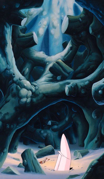 Backgrounds from Nausicaä of the Valley of the Wind (風の谷のナウシ Backgrounds from Nausicaä of the Valley of the Wind (風の谷のナウシ