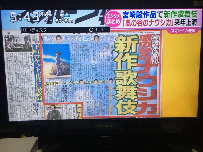 ナウシカ歌舞伎だと・・ ナウシカ歌舞伎だと・・