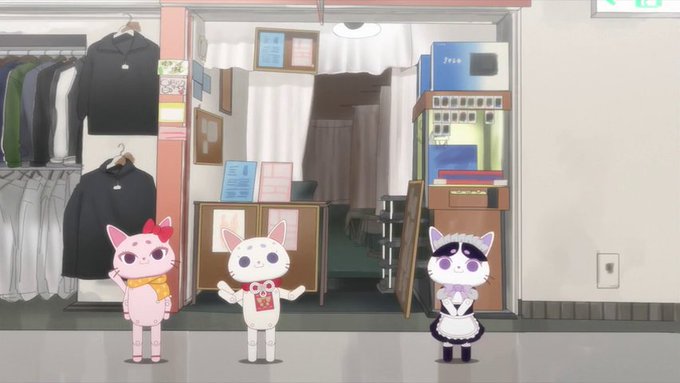 ちゃんと「フットリフレなかの」店舗を再現してる。店員さん猫はハチワレさんみたいで可愛い。#ひもてはうす ちゃんと「フットリフレなかの」店舗を再現してる。店員さん猫はハチワレさんみたいで可愛い。#ひもてはうす