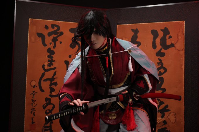 【cos】刀剣乱舞/和泉守兼定.年代物の屏風の前でも撮ってもらったよ!!こっちのはスモーク無しバージョン!.📷ken 【cos】刀剣乱舞/和泉守兼定.年代物の屏風の前でも撮ってもらったよ!!こっちのはスモーク無しバージョン!.📷ken