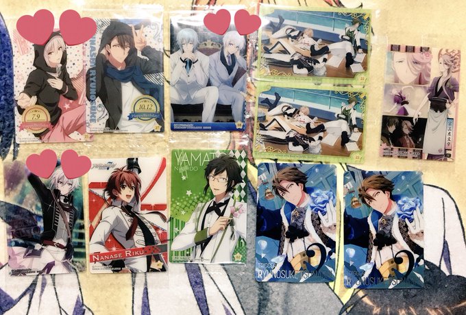 交換 ヒプノシスマイク IDOLiSH7 刀剣乱舞 Bプロ ユーリ あんスタ 終わりのセラフ譲…写真のもの※💕付きと4枚 交換 ヒプノシスマイク IDOLiSH7 刀剣乱舞 Bプロ ユーリ あんスタ 終わりのセラフ譲…写真のもの※💕付きと4枚