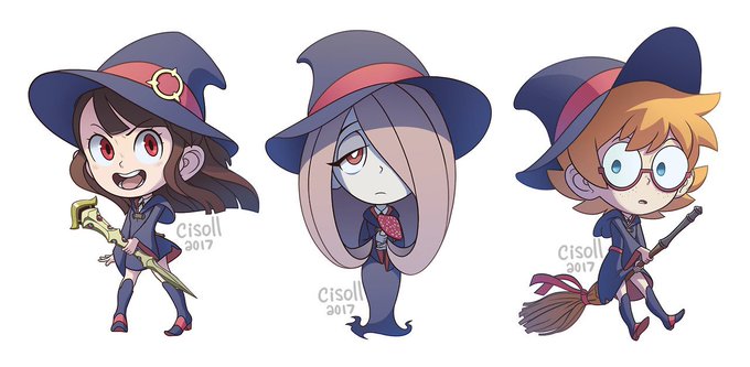 Some Little Witch Academia stickers from last year!!去年のリトルウィ Some Little Witch Academia stickers from last year!!去年のリトルウィ
