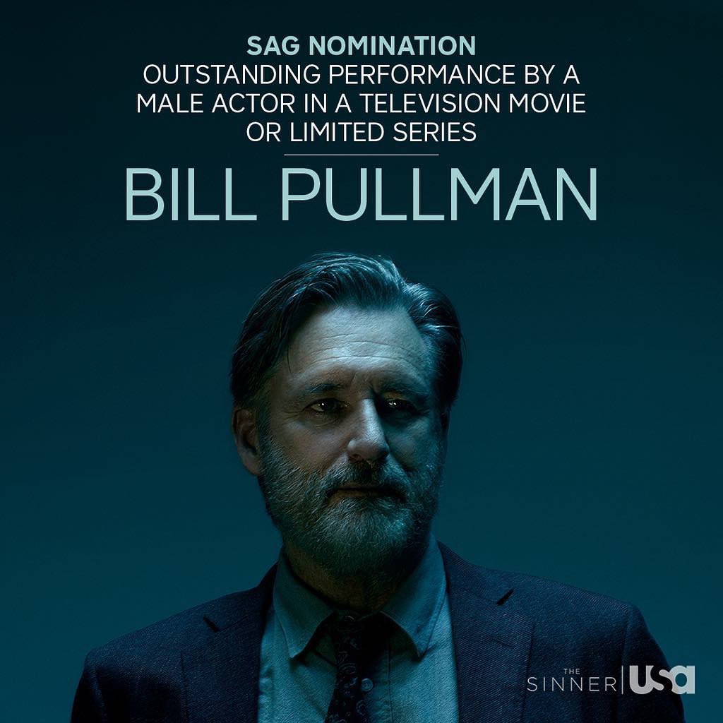 Congrats to Bill Pullman for your #sag nomination! Here’s to another feather in your hat, my friend! #thesinner 