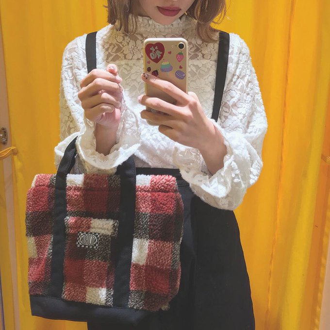 ❣️new arrival❣️.▷チェックボア2WAYバッグ【M11187J50040】Pink / Orange / ❣️new arrival❣️.▷チェックボア2WAYバッグ【M11187J50040】Pink / Orange /