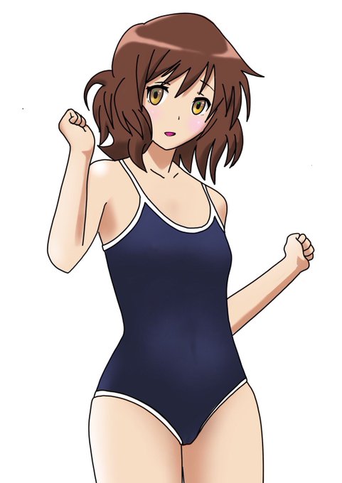 朝起きたらスク水の黄前久美子が見たかったんですが探しても画像がなかったので自分で描きました…キャラはむずかしいです。#黄 朝起きたらスク水の黄前久美子が見たかったんですが探しても画像がなかったので自分で描きました…キャラはむずかしいです。#黄