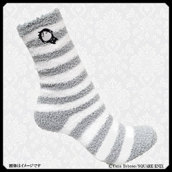 【グッズ紹介】「ゆるーむソックス」足元を締め付けずに暖かくするルームソックス。リラックス感を表現した、ゆるーいセバスがワ 【グッズ紹介】「ゆるーむソックス」足元を締め付けずに暖かくするルームソックス。リラックス感を表現した、ゆるーいセバスがワ