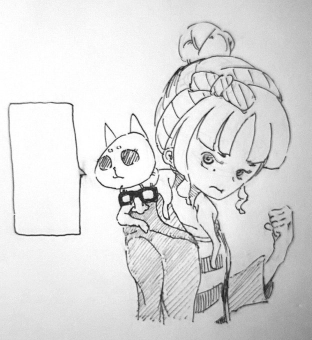 全然描かないタイプの絵だよ……(震え)足を滑らせたえにし「取っ掛りがないにゃ」#ひもてはうす 全然描かないタイプの絵だよ……(震え)足を滑らせたえにし「取っ掛りがないにゃ」#ひもてはうす