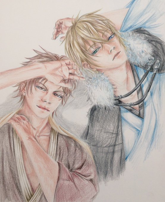半年ぶりに描いたのは、大好きな春日山大人組✨(捧げものなので頑張ってみた(๑•̀ •́)و✧)謙信様の美しさも、信玄様の 半年ぶりに描いたのは、大好きな春日山大人組✨(捧げものなので頑張ってみた(๑•̀ •́)و✧)謙信様の美しさも、信玄様の