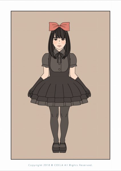 黒のゴスロリでキメル魔女の宅急便のキキ。「黒服ならいいんでしょ!」#オリジナルイラスト 黒のゴスロリでキメル魔女の宅急便のキキ。「黒服ならいいんでしょ!」#オリジナルイラスト