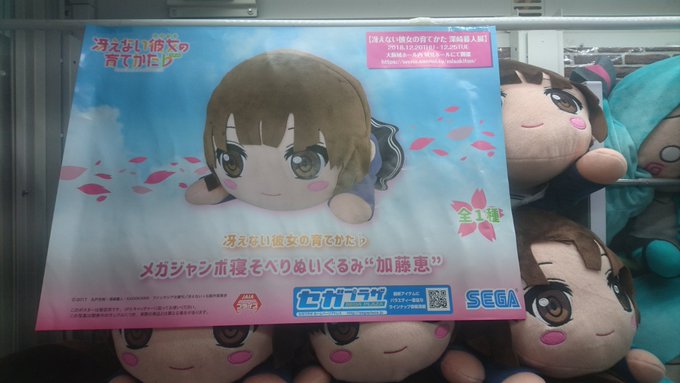 冴えない彼女の育てかた♭MEJ寝そべりぬいぐるみ”加藤恵”入荷しました❣ 冴えない彼女の育てかた♭MEJ寝そべりぬいぐるみ”加藤恵”入荷しました❣