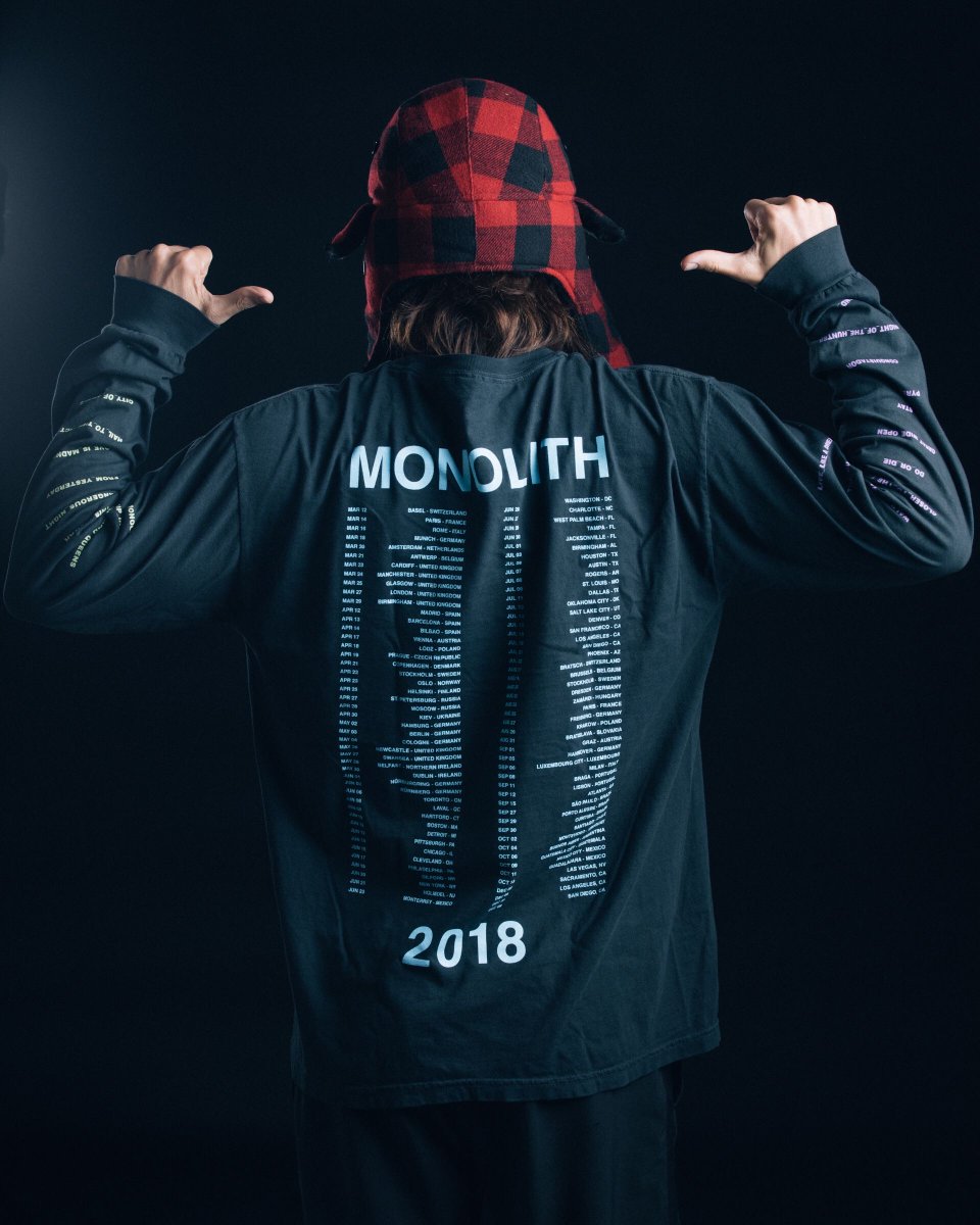 MONOLITH 2018 WORLD TOUR tee available now at https://t.co/xMIH99VxPu ???? https://t.co/vIgEmMeAHO