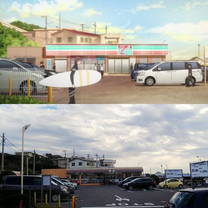 七里のセブンが描かれているのは刀使ノ巫女以来ですね#青ブタ聖地巡礼 七里のセブンが描かれているのは刀使ノ巫女以来ですね#青ブタ聖地巡礼