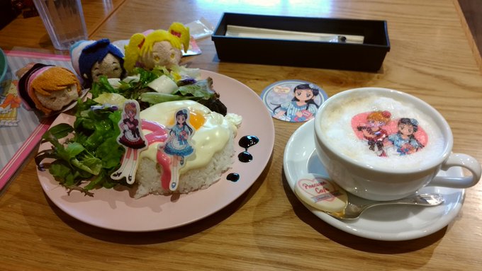 プリストの後は、プリキュアカフェで少し早いランチ♪。コースターは、またほのかをゲットーo(^-^)o プリストの後は、プリキュアカフェで少し早いランチ♪。コースターは、またほのかをゲットーo(^-^)o