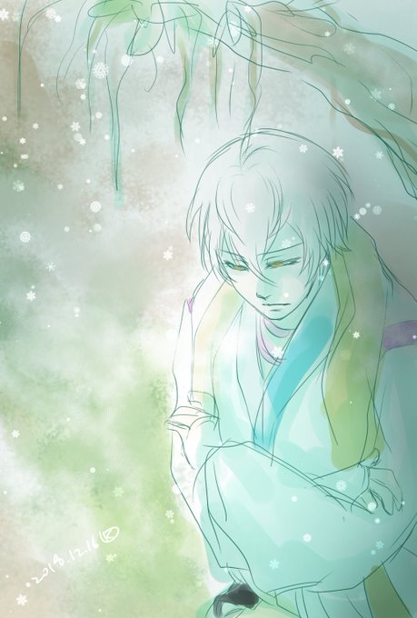 #イケシリ版深夜の真剣お絵描き文字書き60分一本勝負 お題「寒空の下で待ちぼうけ」イケメン戦国から明智光秀「・・・・・・ #イケシリ版深夜の真剣お絵描き文字書き60分一本勝負 お題「寒空の下で待ちぼうけ」イケメン戦国から明智光秀「・・・・・・