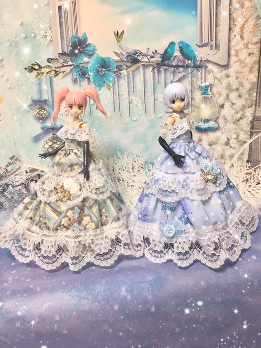 #トレフェス 用の #faガール #メガミデバイス サイズオフショルダービスチェドレスです⭐️ 3枚目のようにワンショル #トレフェス 用の #faガール #メガミデバイス サイズオフショルダービスチェドレスです⭐️ 3枚目のようにワンショル