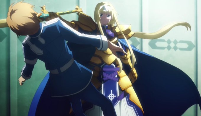 ユージオ「ダクネs」アリス「言うな」#sao_anime ユージオ「ダクネs」アリス「言うな」#sao_anime