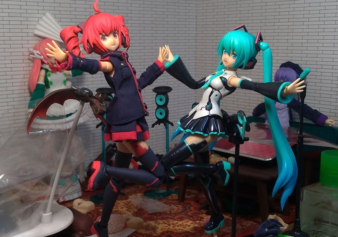 ねんがんのネギドリルができたぞ!ブキヤのミクさんは胸あるなぁ・・・#フレームアームズ・ガール#初音ミク#重音テト ねんがんのネギドリルができたぞ!ブキヤのミクさんは胸あるなぁ・・・#フレームアームズ・ガール#初音ミク#重音テト