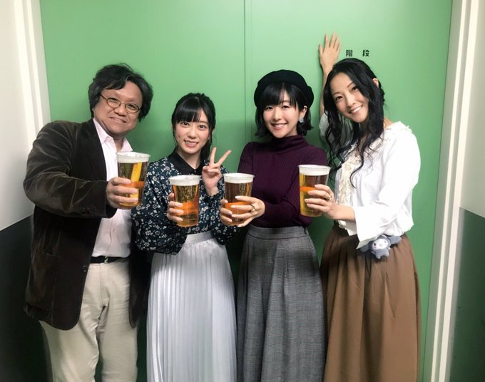 あまんちゅあどばんす第4巻イベント。ビール飲みつつ静さんの誕生日を祝い、たくさん笑った最高の一日でした‼️佐藤順一監督と あまんちゅあどばんす第4巻イベント。ビール飲みつつ静さんの誕生日を祝い、たくさん笑った最高の一日でした‼️佐藤順一監督と