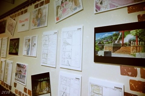 あつぎのえいがかんkiki 、映画「若おかみは小学生!」関連展示。 あつぎのえいがかんkiki 、映画「若おかみは小学生!」関連展示。