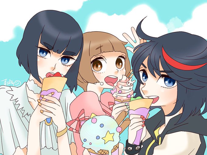 キルラキル3人デート💕(服は変えてます) キルラキル3人デート💕(服は変えてます)