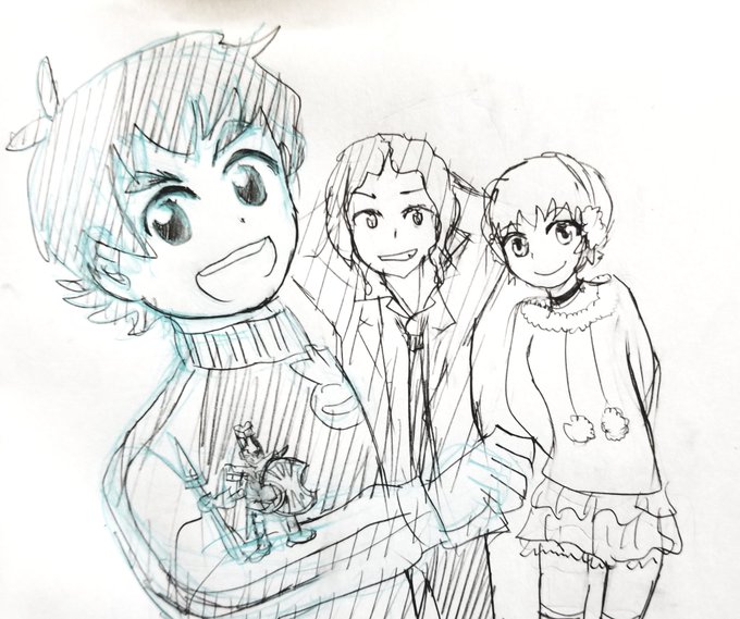 リクエストあってものすごく久しぶりに描いたダンボール戦機の山野バンくん+αです リクエストあってものすごく久しぶりに描いたダンボール戦機の山野バンくん+αです