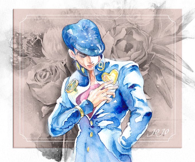 アナログ(水彩画、色鉛筆、ペン)で描き、PCで補正する流れです。ジョジョ好きさん、絵描きさんと沢山繋がりたい!です!#ジ アナログ(水彩画、色鉛筆、ペン)で描き、PCで補正する流れです。ジョジョ好きさん、絵描きさんと沢山繋がりたい!です!#ジ