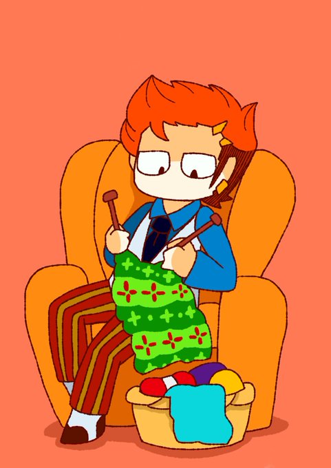 アザゼルさんと編み物🧶(人間にいろんな技術教えたんだし、案外手先は器用だと思う)*腐注意です アザゼルさんと編み物🧶(人間にいろんな技術教えたんだし、案外手先は器用だと思う)*腐注意です