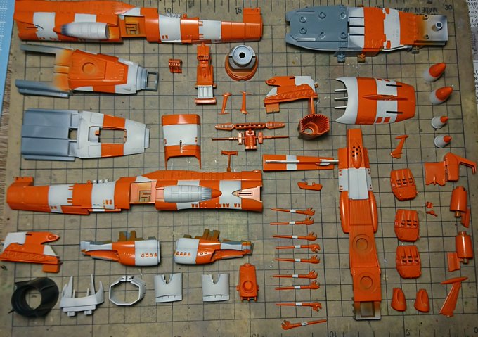 やはりマスキング、一発では決まらなかった…。修正入ります。#宇宙戦艦ヤマト2202 やはりマスキング、一発では決まらなかった…。修正入ります。#宇宙戦艦ヤマト2202