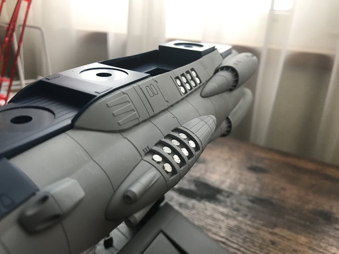 隠蔽式パルスレーザー、まずは24基付きました。週末サフってみる予定ですがどう見えるのか気になります。もうちょっとディテー 隠蔽式パルスレーザー、まずは24基付きました。週末サフってみる予定ですがどう見えるのか気になります。もうちょっとディテー