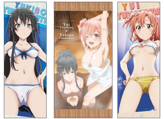 『やはり俺の青春ラブコメはまちがっている。続』「雪ノ下雪乃」と「由比ヶ浜結衣」の120cmビッグタオルとスポーツタオルが 『やはり俺の青春ラブコメはまちがっている。続』「雪ノ下雪乃」と「由比ヶ浜結衣」の120cmビッグタオルとスポーツタオルが