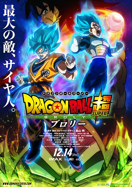 映画『#ドラゴンボール超ブロリー』“超”ヒットスタート!金土日の動員数は82万人以上!3日間の動員数・興行収入No.1 映画『#ドラゴンボール超ブロリー』“超”ヒットスタート!金土日の動員数は82万人以上!3日間の動員数・興行収入No.1